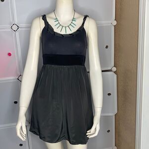 Tricky Threads Gray & Black Mini Dress Size XS